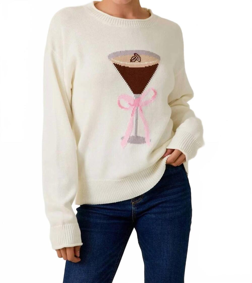 NEW SUNDAY EDITION espresso martini sweater in cream